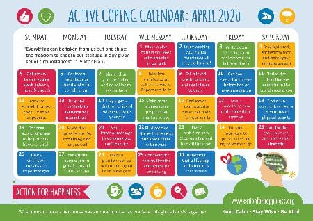 spanningen coronatijd - coping kalender